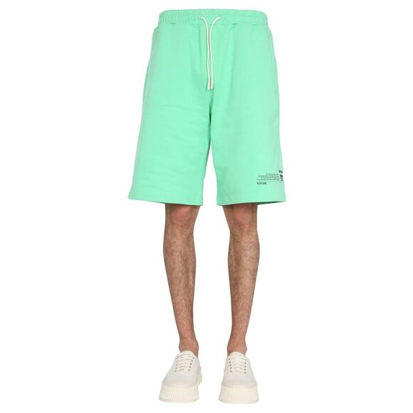 Msgm Men Fantastic Green Bermuda